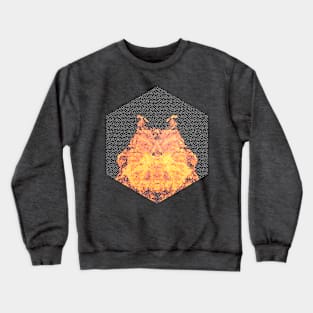 Fire hexagon abstract - Fire sign - The Five Elements Abstract  Symbol Crewneck Sweatshirt